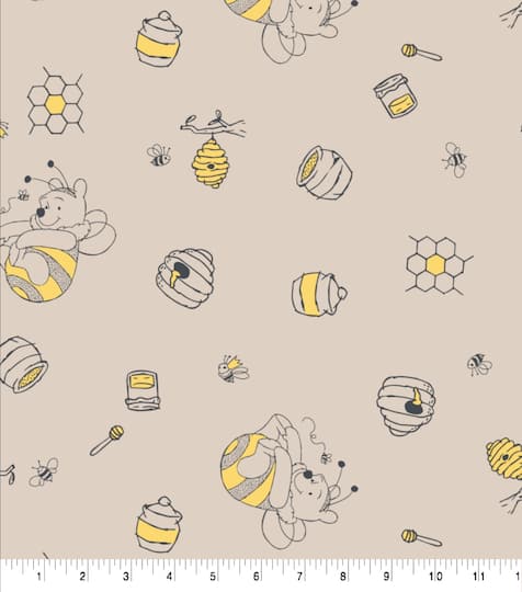 Disney® Winnie the Pooh Honeybee Toss Fleece Fabric